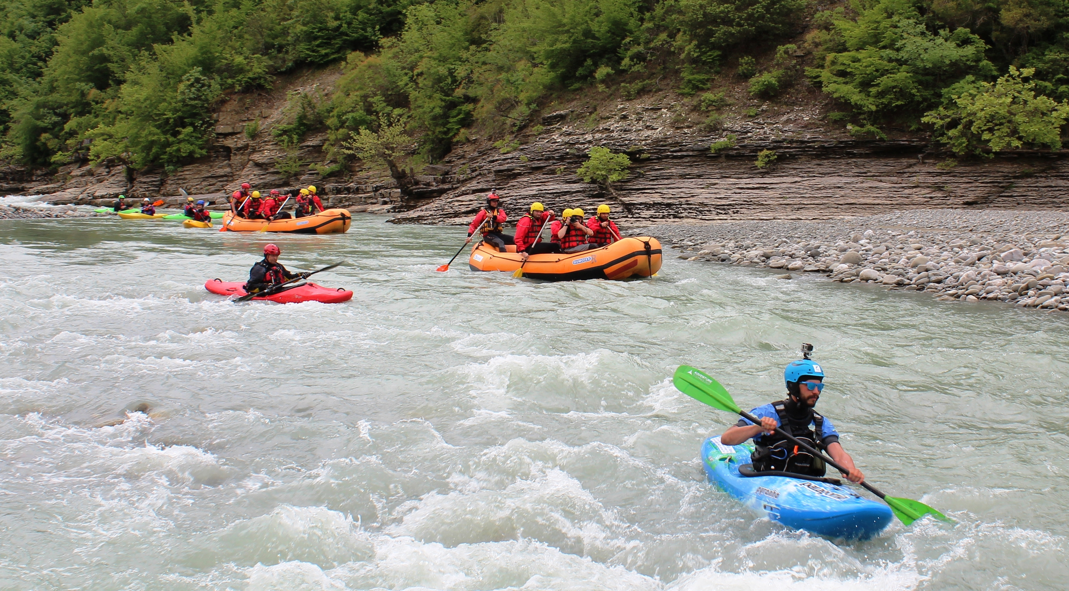 Turi i Lumenjve të Ballkanit mbërrin në Lumin Osum - Kanionet e Osumit