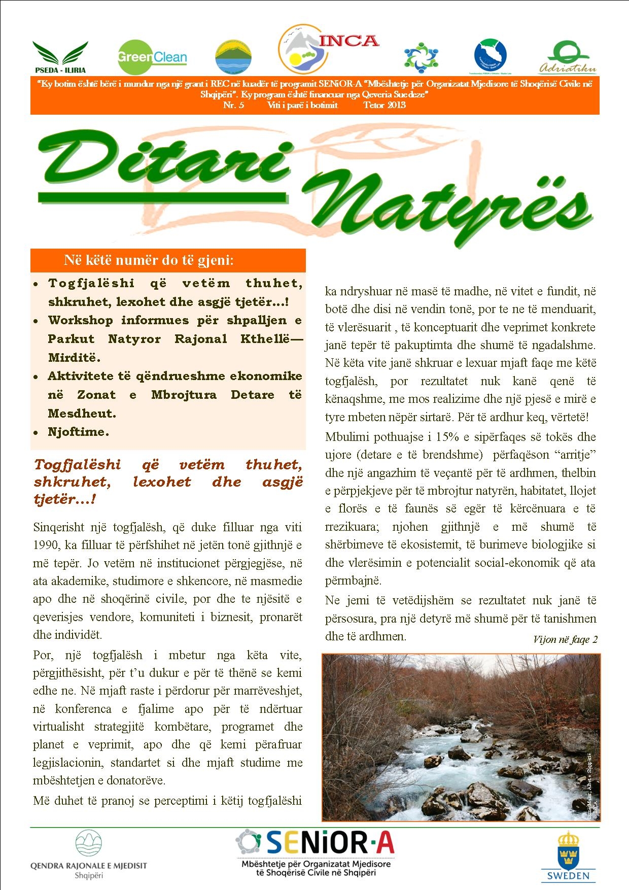 Ditari Natyrës Nr.5 Tetor 2013